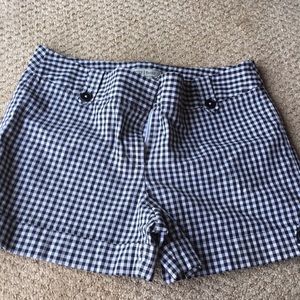 Black and white shorts